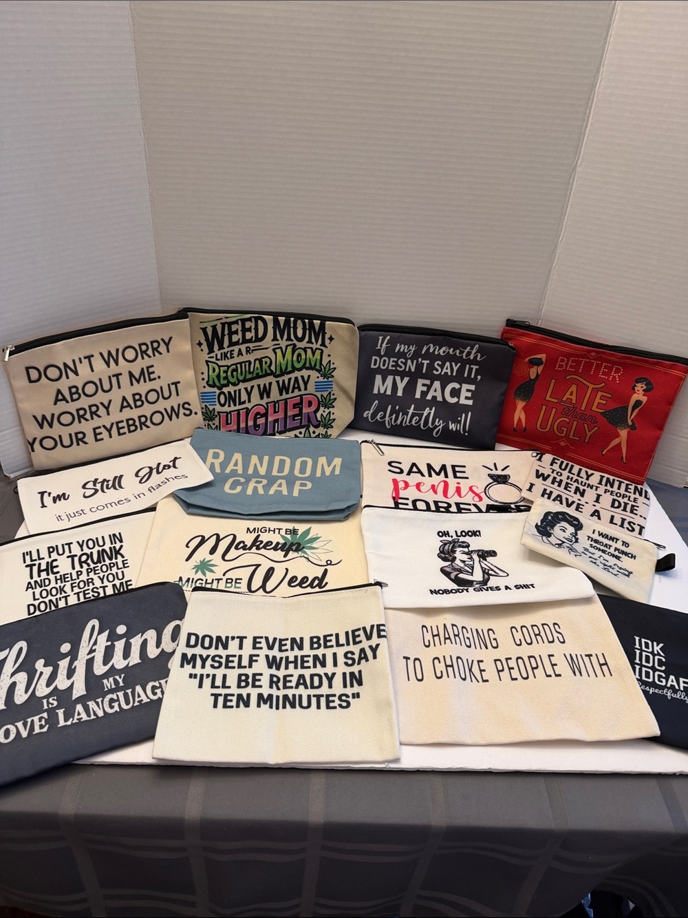 Funny Graphic Cosmetic Bag Choose Your Favorite